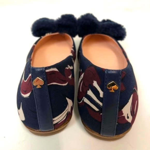 Kate Spade Fox printed flats w/ Fur box, size 7 - Picture 3 of 3